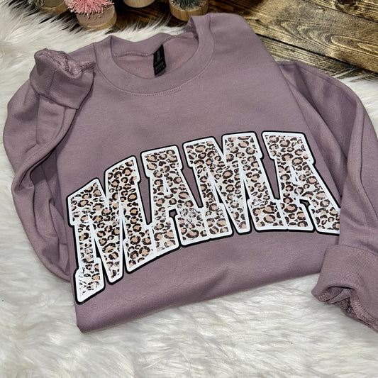 Mama Leopard Graphic Sweatshirt