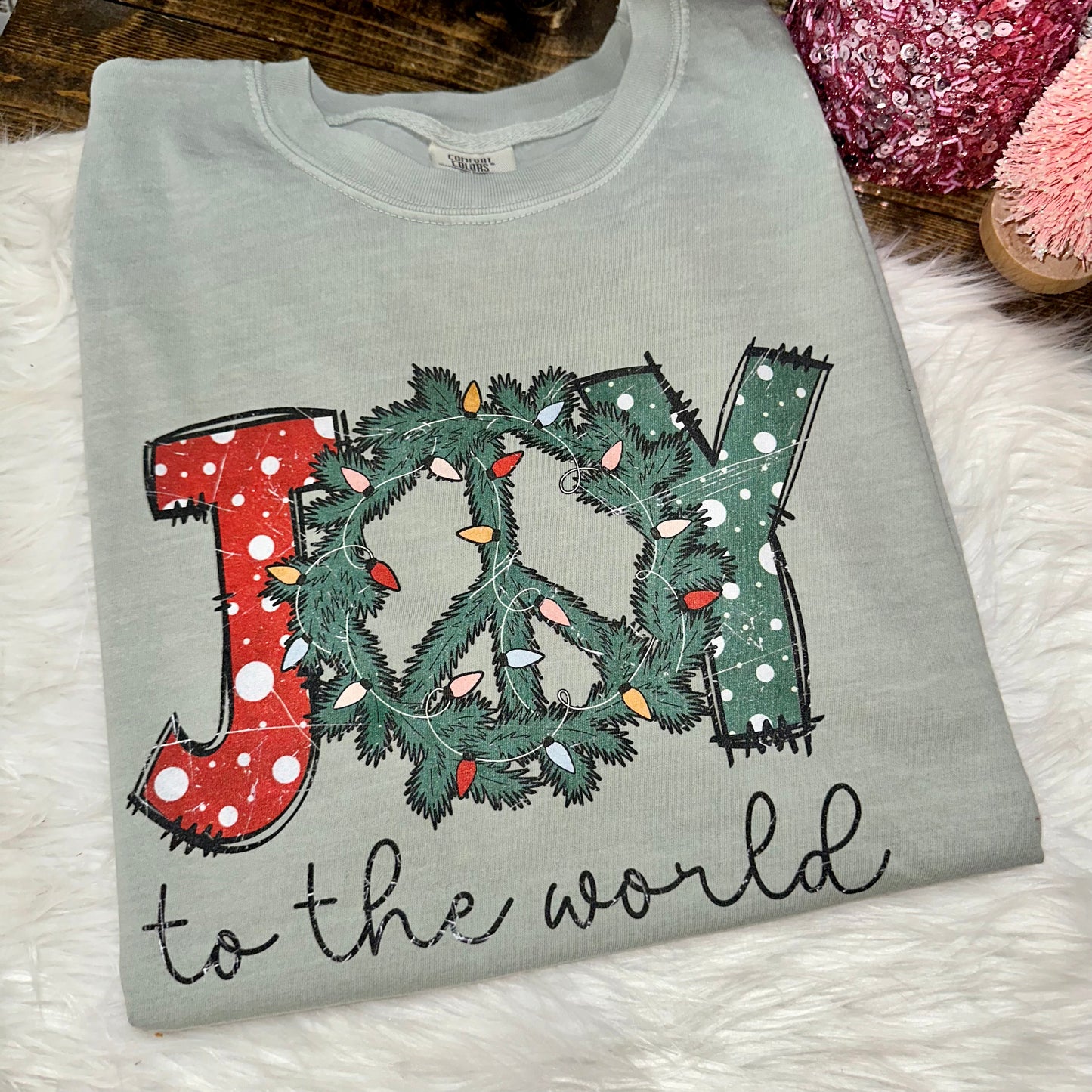 Joy to the World Comfort Colors Graphic Tee