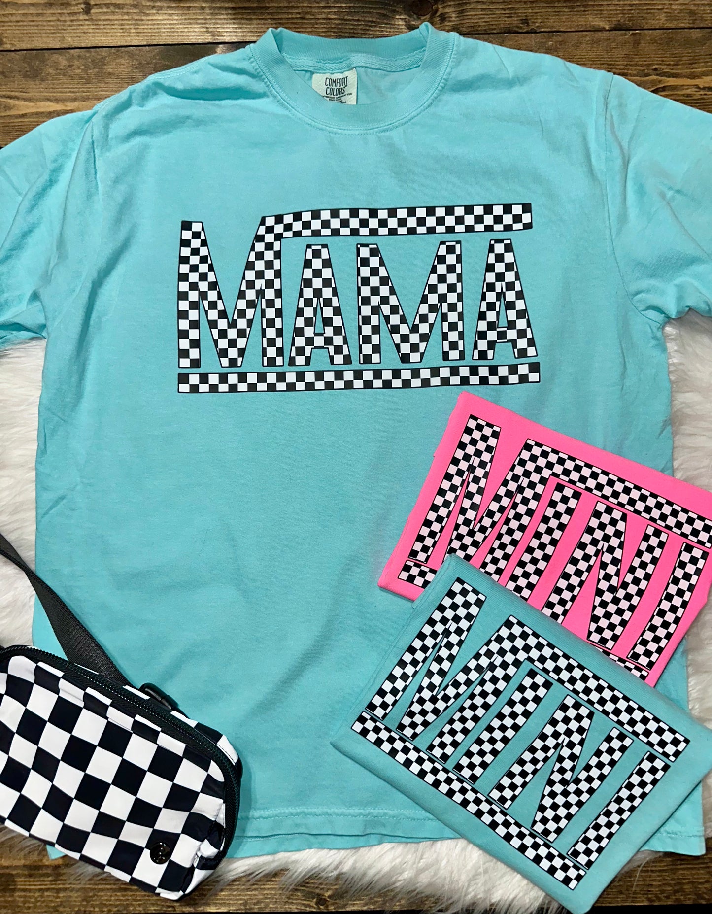 PRE-ORDER Mini Checkered Comfort Colors Tee