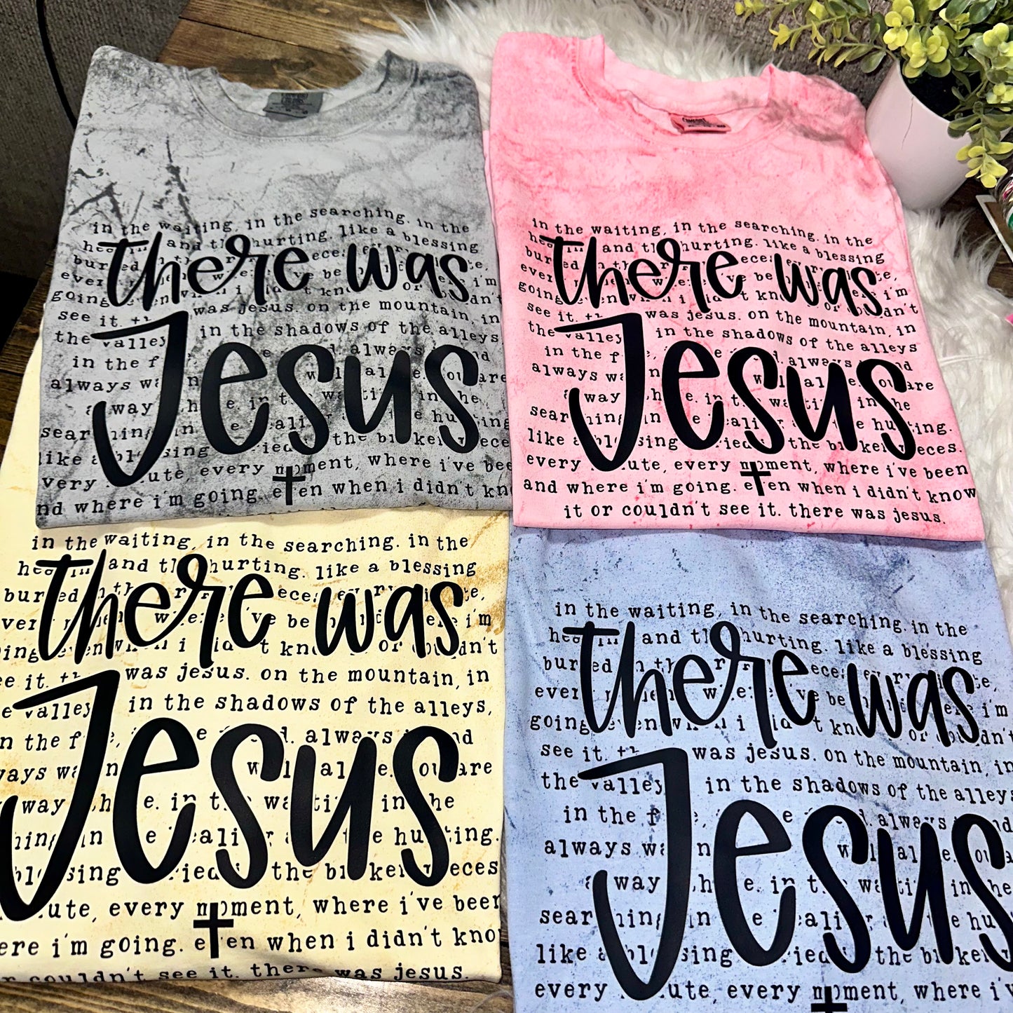 There Was Jesus Colorblast Comfort Colors Tee