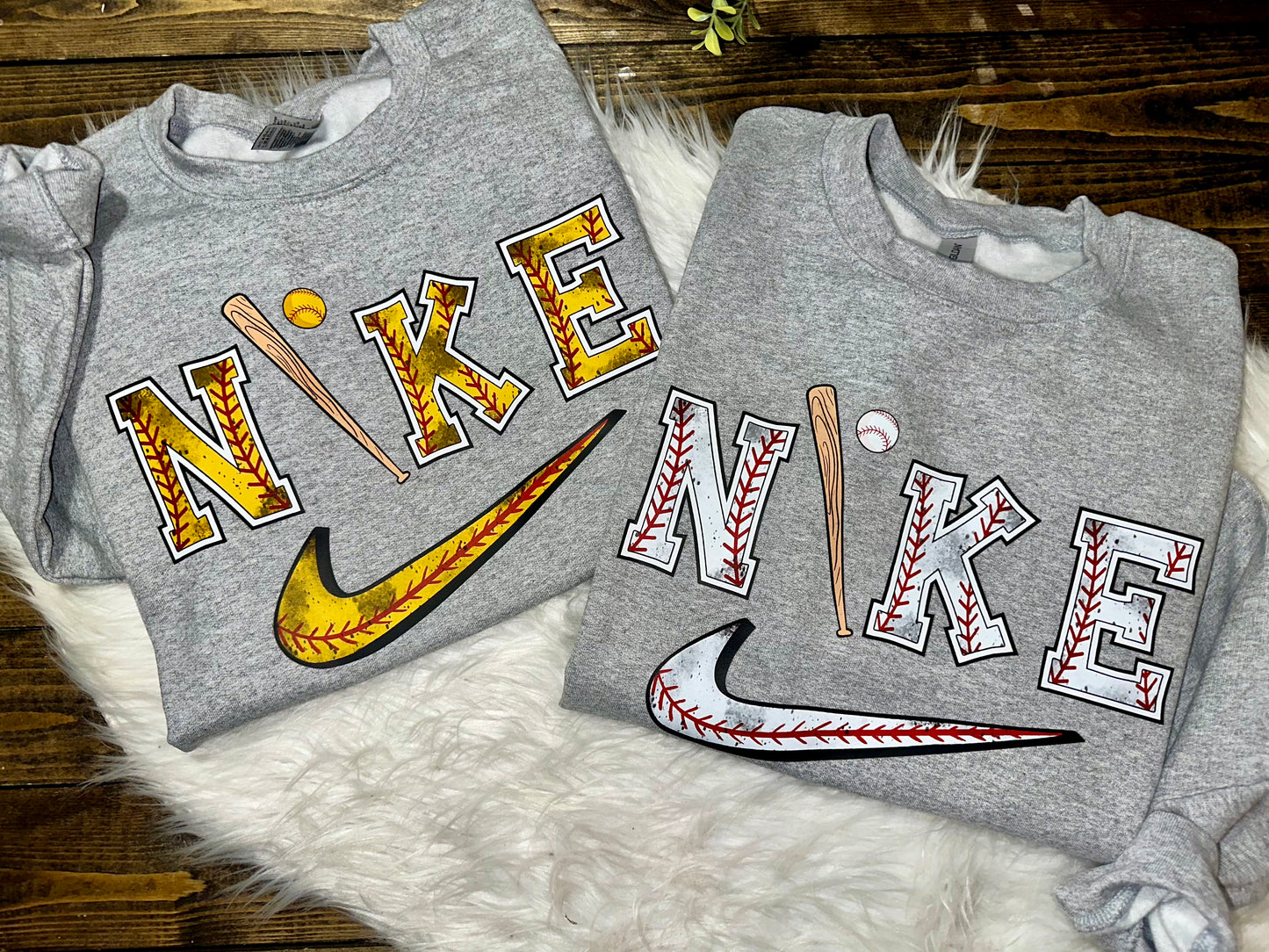 Swoosh Softball/Baseball Graphic Sweatshirt