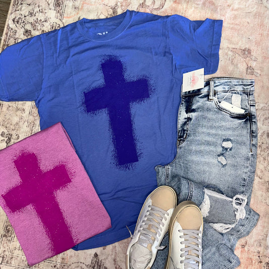 Splatter Cross Graphic Tee