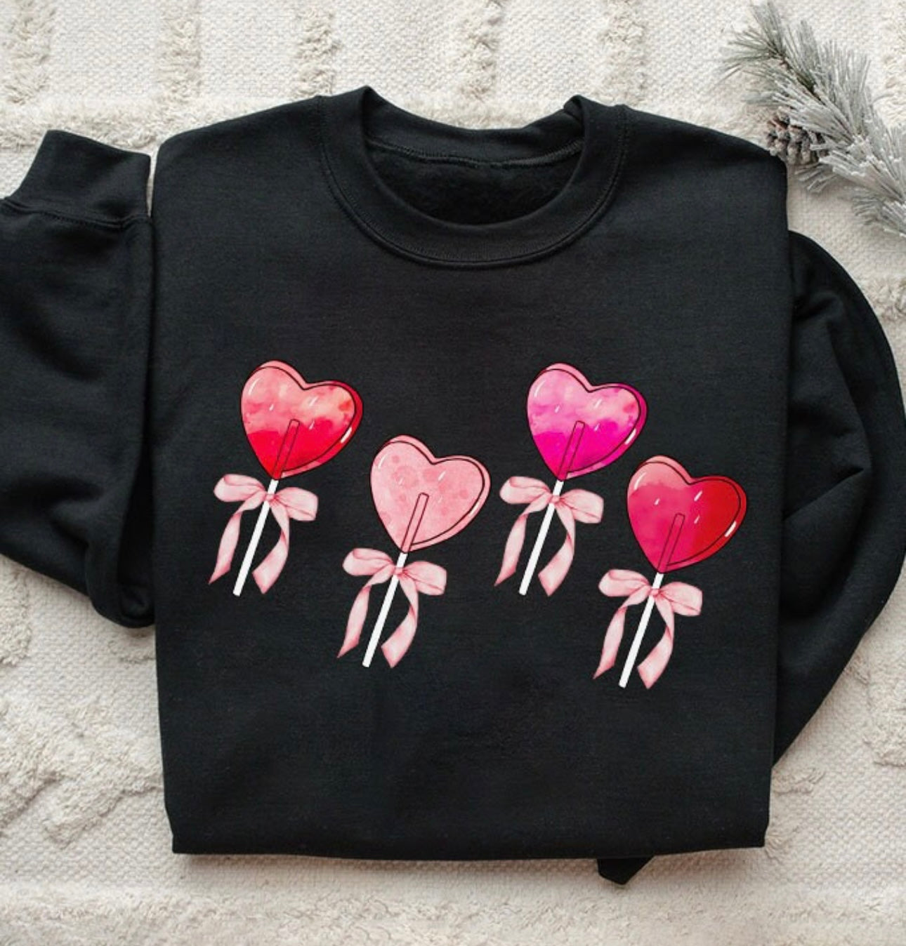 Candy Heart Lollipop Sweatshirt