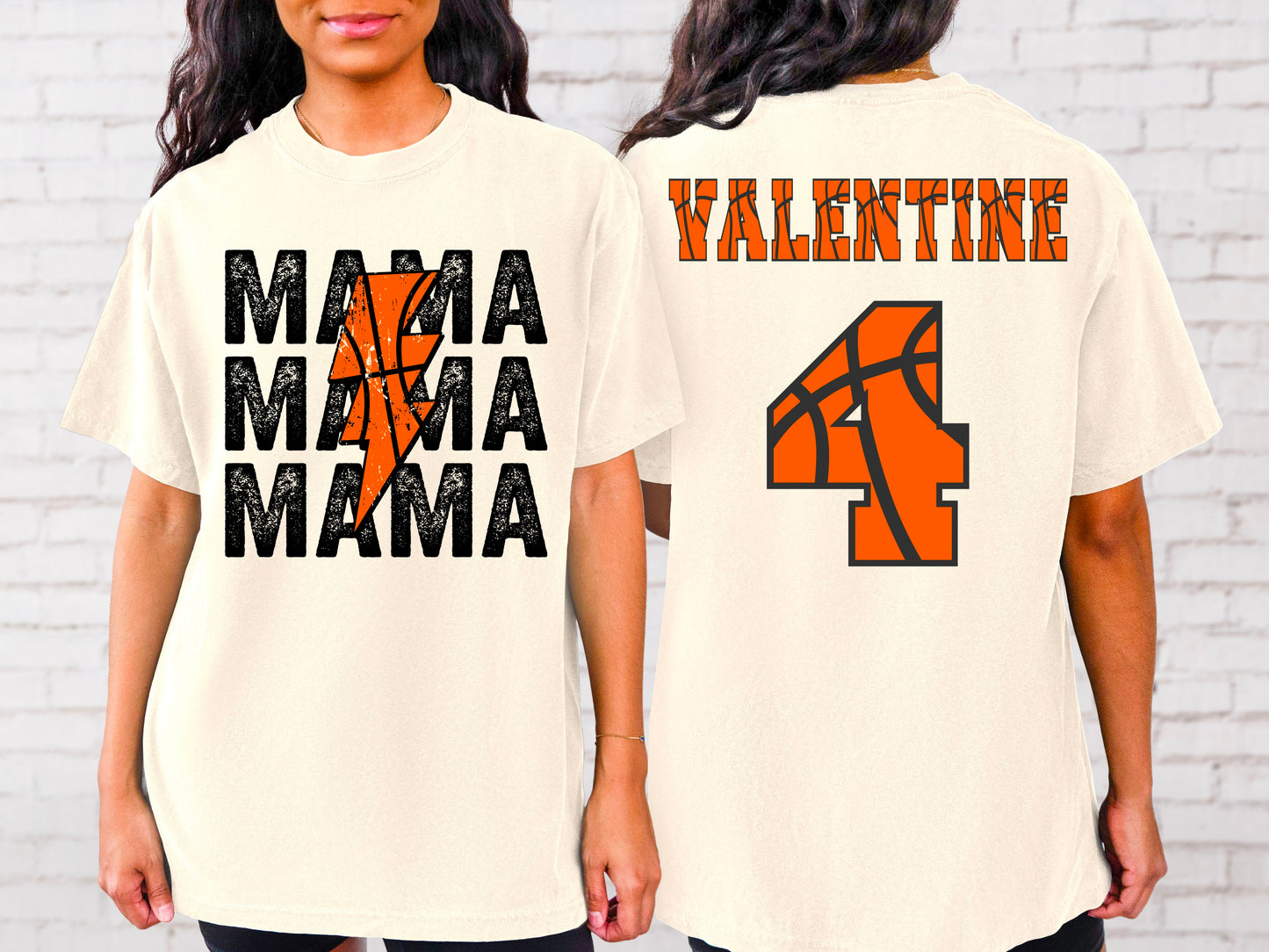 Custom Basketball Mama Graphic Tee