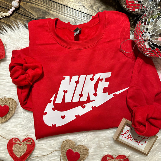 N*ke Hearts Valentine’s Graphic Sweatshirt