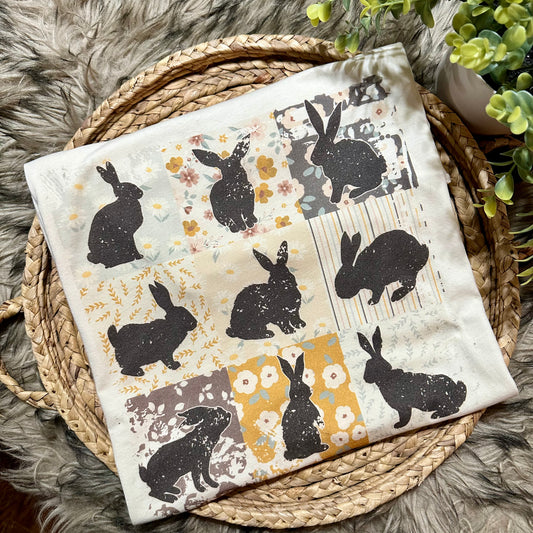 Retro Boho Easter Bunny Graphic Tee