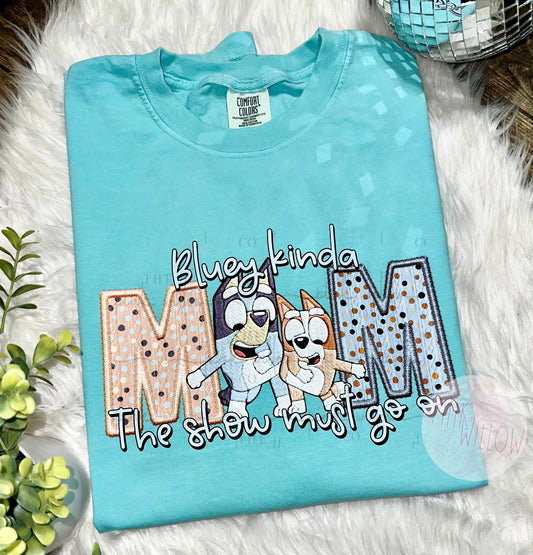 Bluey Kinda Mom Comfort Colors Graphic Tee