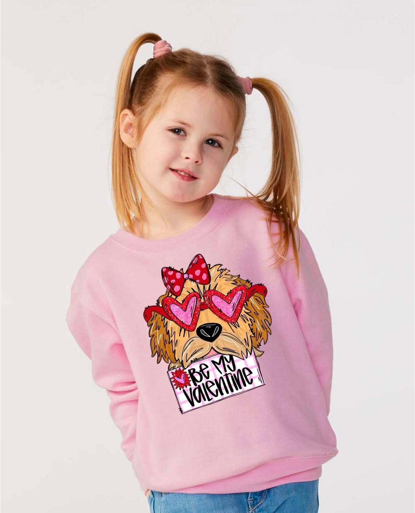 Be My Valentine-Girl Graphic Sweatshirt Youth