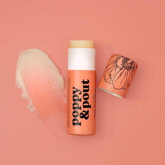 Poppy & Pout Pink Grapefruit Lip Balm