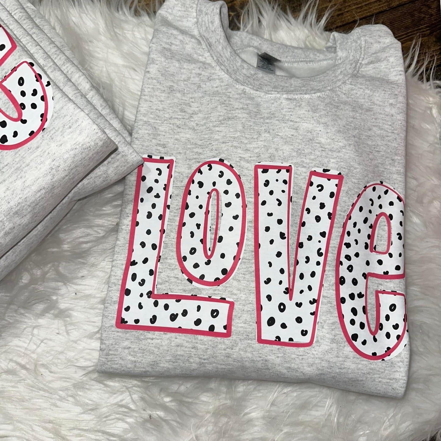 Dotted Love Graphic Sweatshirt