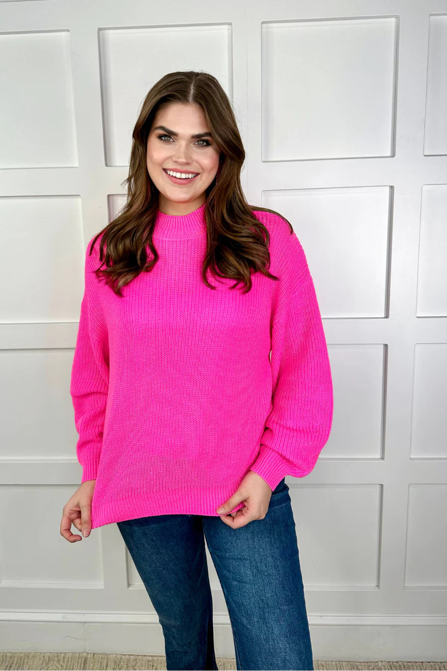 Sweet as Sugar Pink Sweater