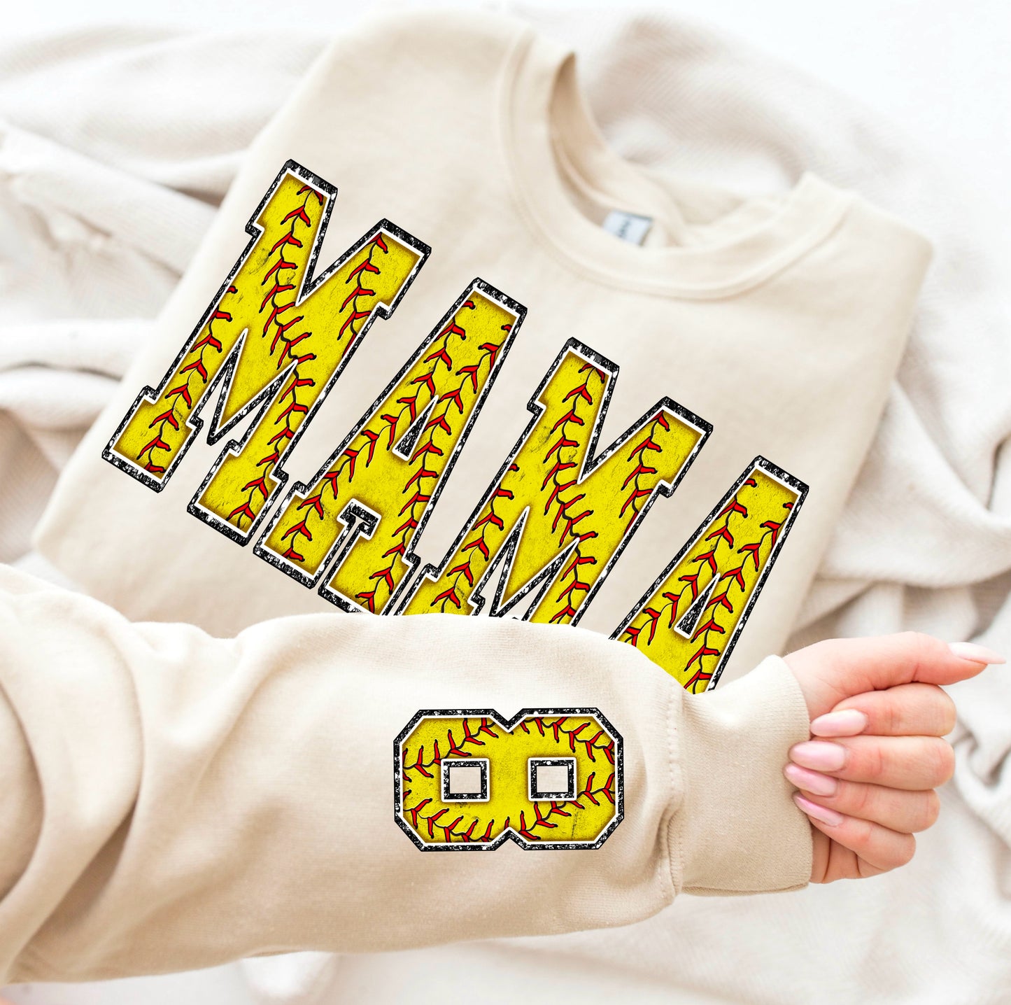 Softball Mama Graphic Sweatshirt