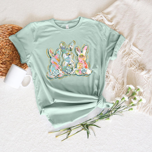 Watercolor Bunnies Graphic Tee