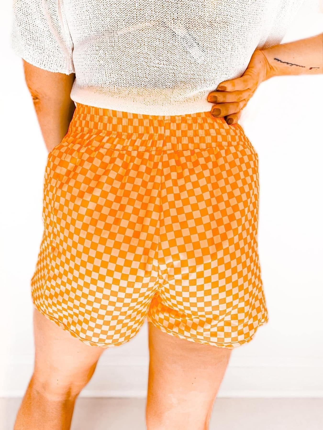 Cheyenne Checkered Athleisure Shorts