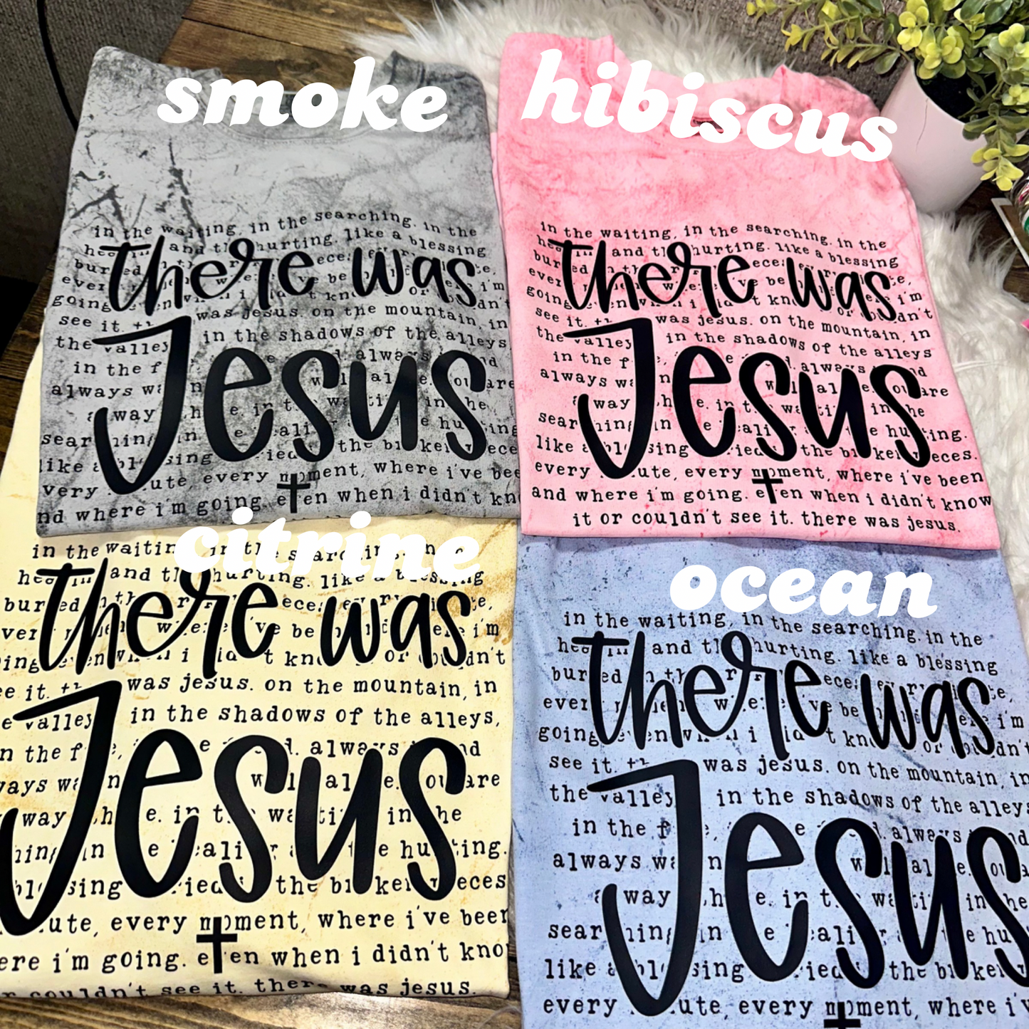 There Was Jesus Colorblast Comfort Colors Tee