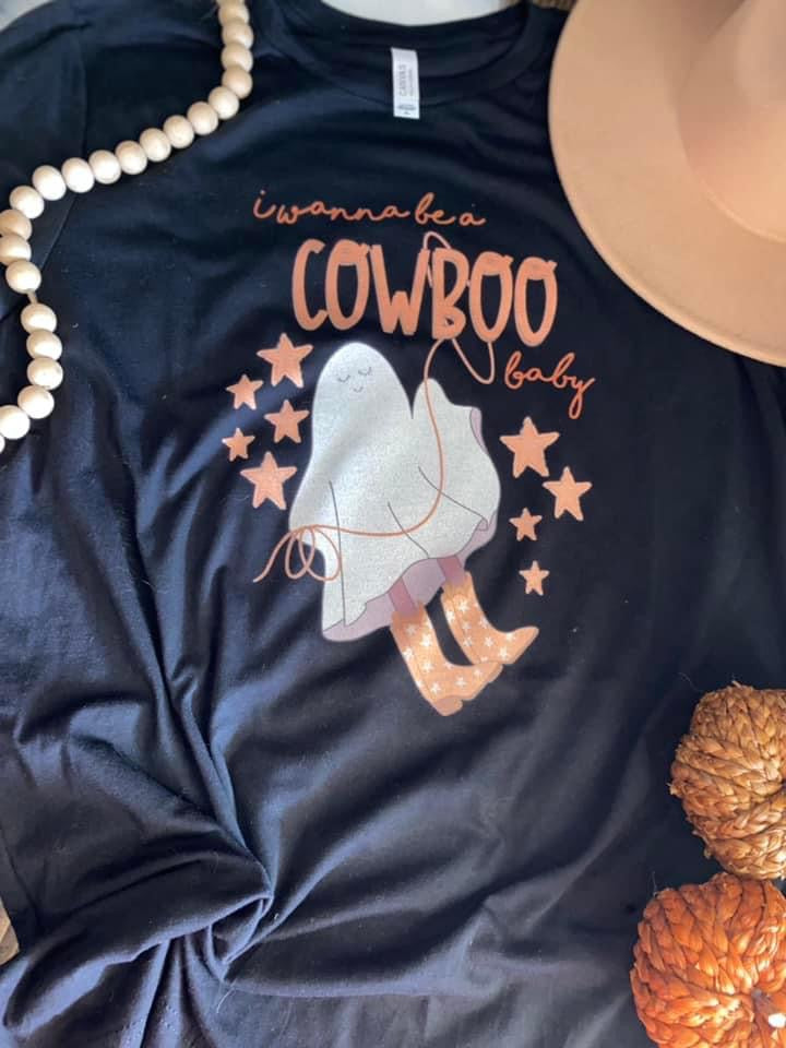 I Wanna Be a Cowboo Baby Graphic Tee