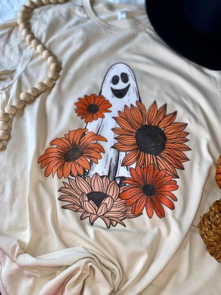 Floral Ghost Graphic Tee