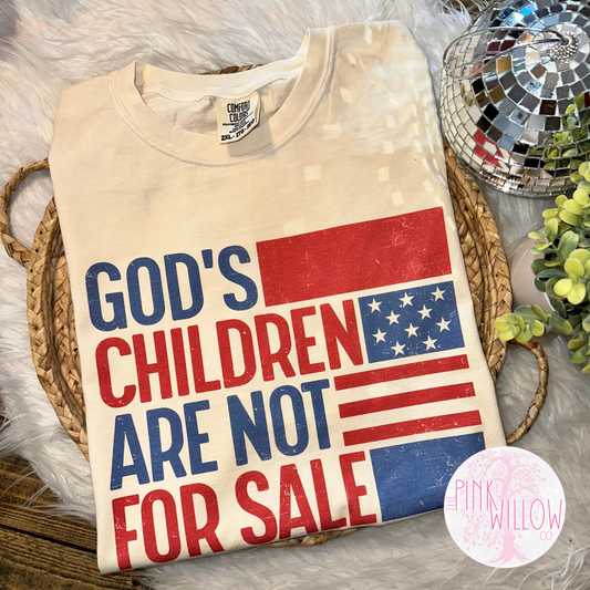 Gods Children Are Not For Sale Comfort Colors Graphic Tee