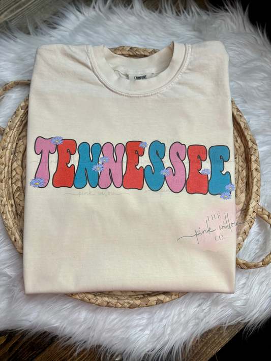 Tennessee Retro Flower Graphic Tee