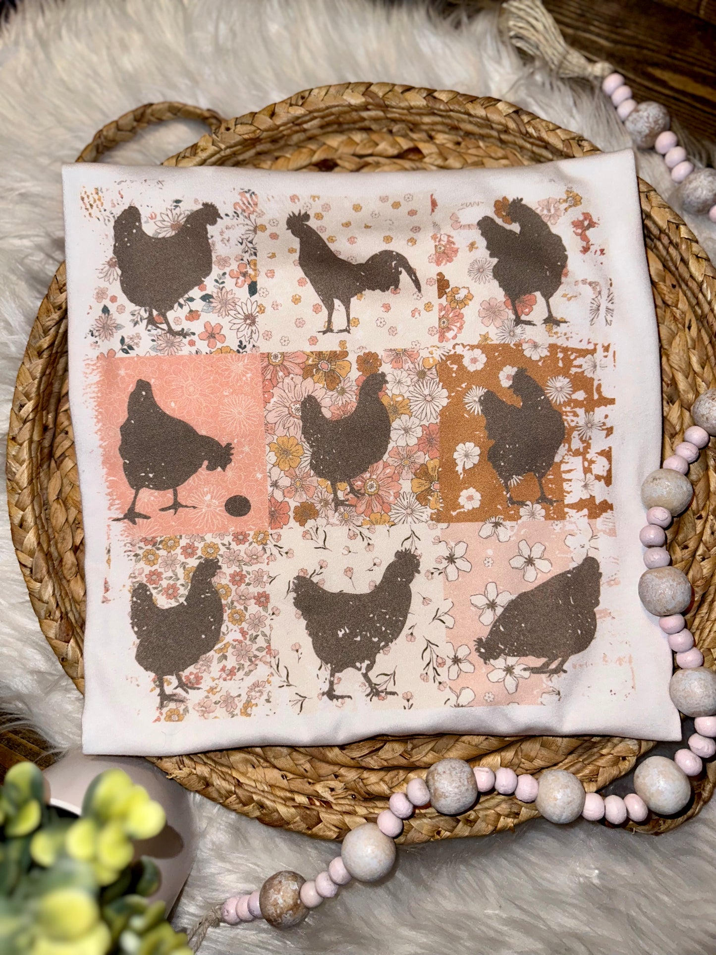 Retro Chickens Graphic Tee