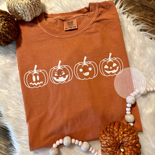 Pumpkin Faces Graphic Tee