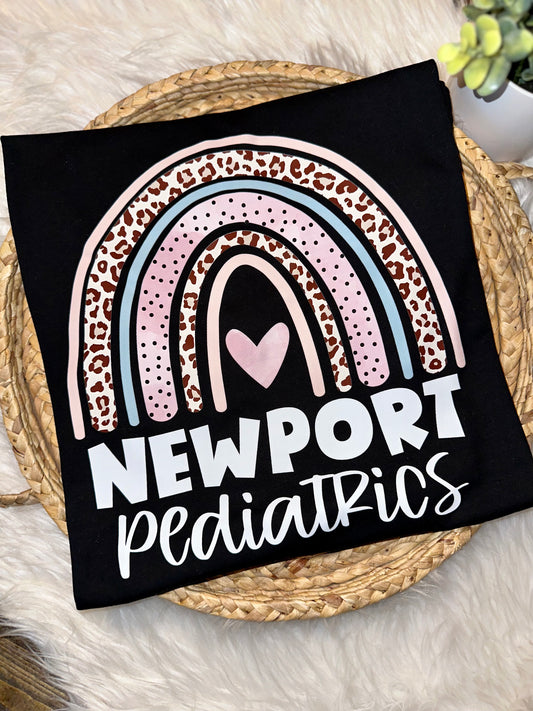 Newport Pediatrics Rainbow Graphic Tee