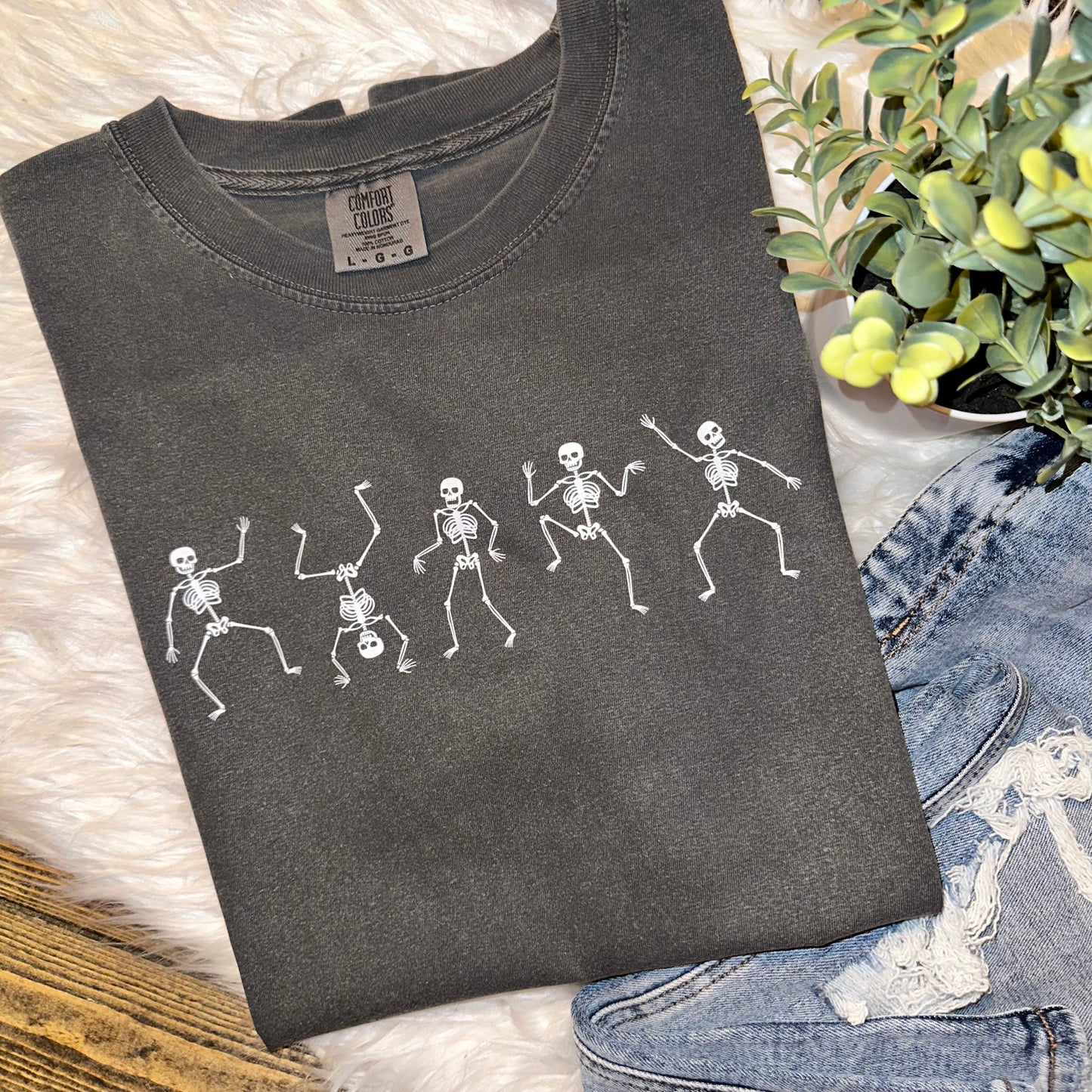 Dancing Skeletons Comfort Colors Graphic Tee