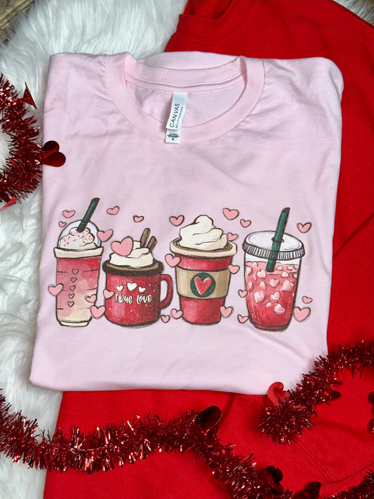 Valentine Coffee Graphic Tee