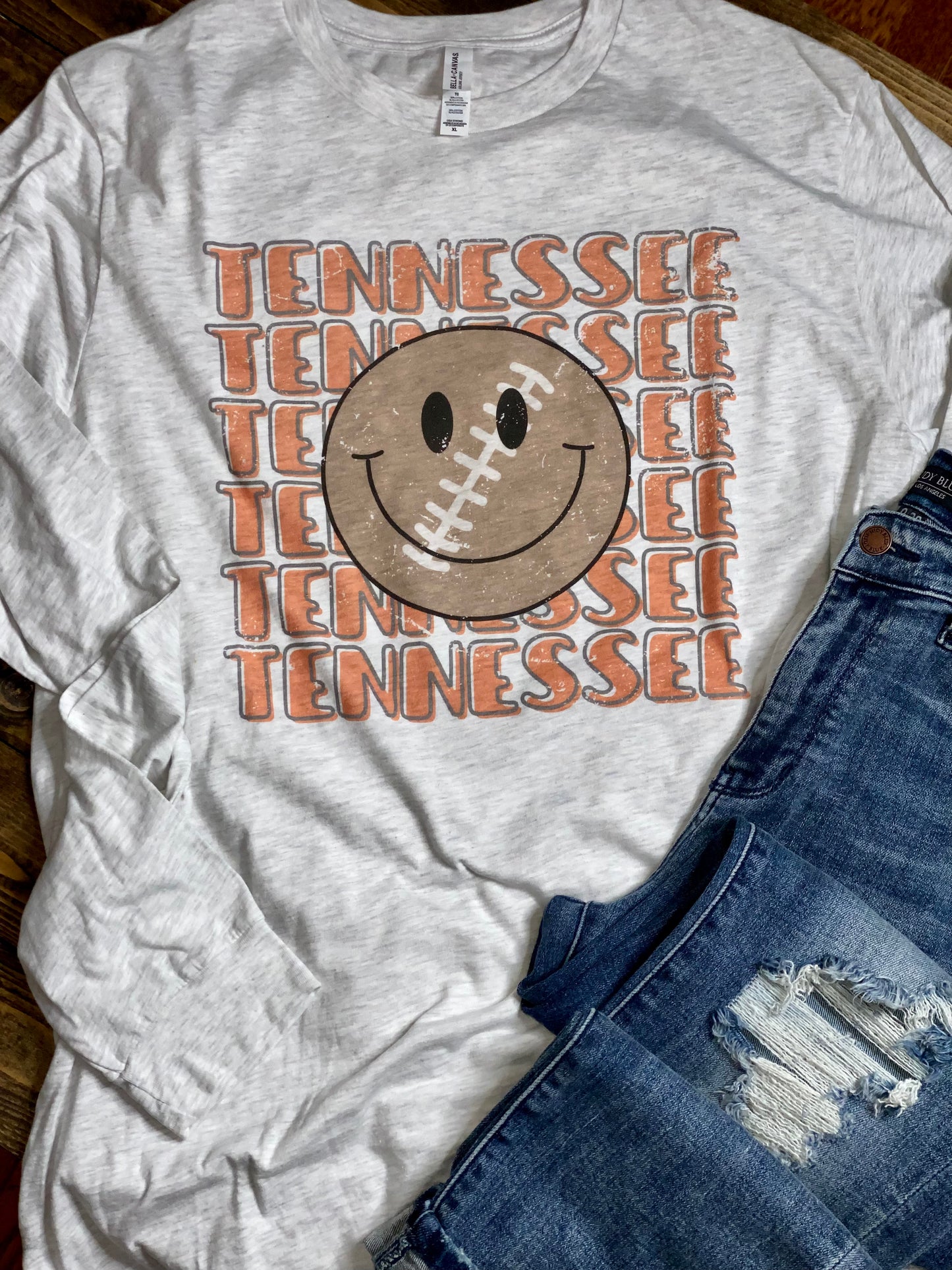 Tennessee Smiley Long Sleeve Graphic Tee