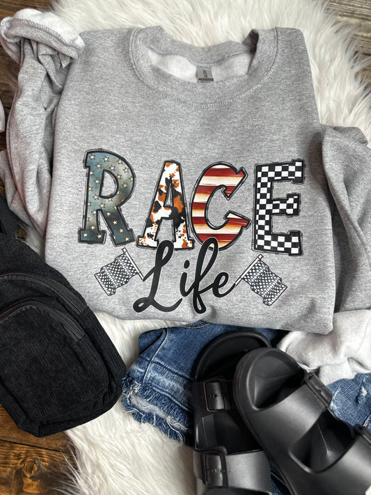 Race Life Graphic Tee/Sweatshirt