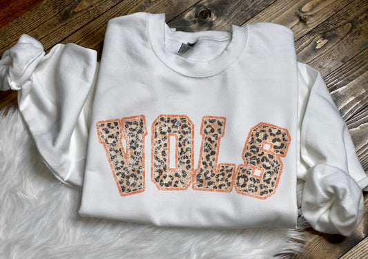 Vols Distressed Cheetah Graphic Sweatshirt