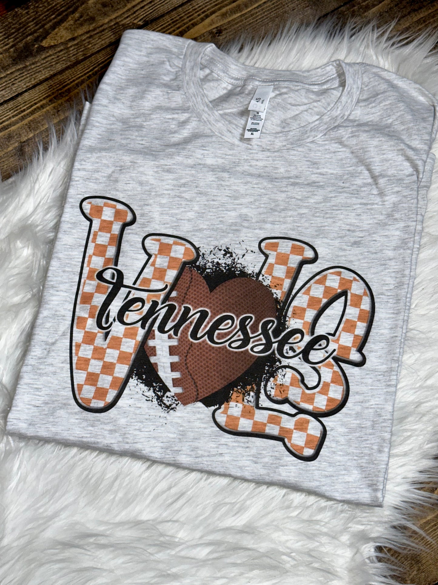 Vols Heart Football Tee