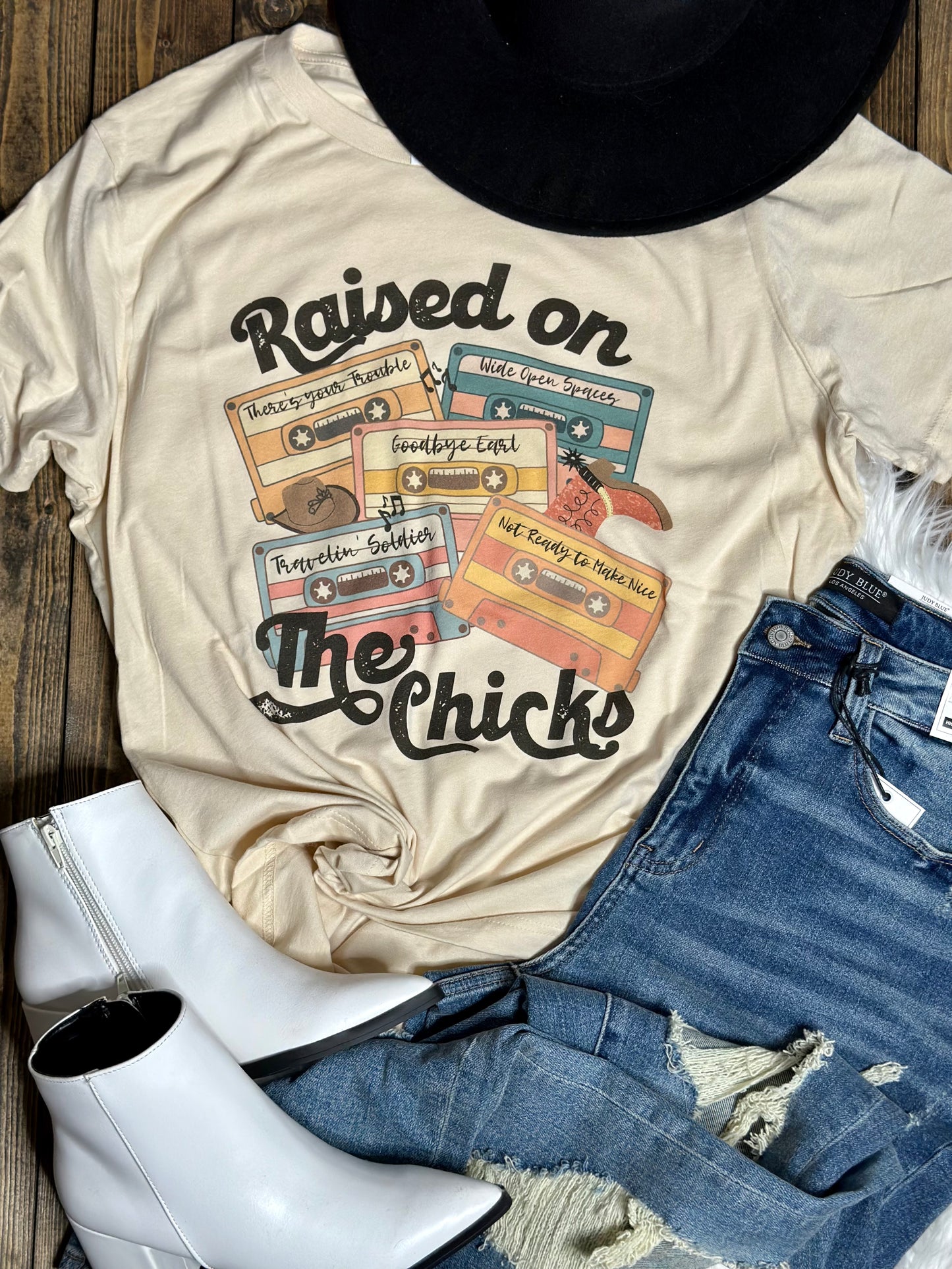 Raised on the Chicks Graphic Tee