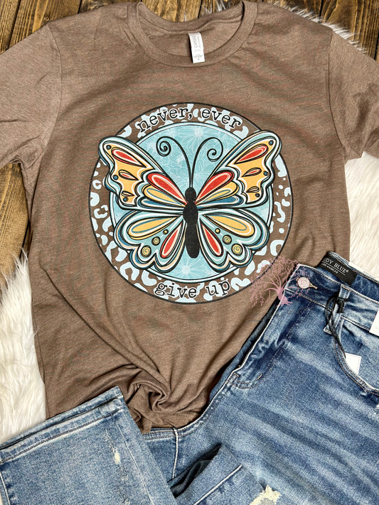 Never Ever Give Up Graphic Tee