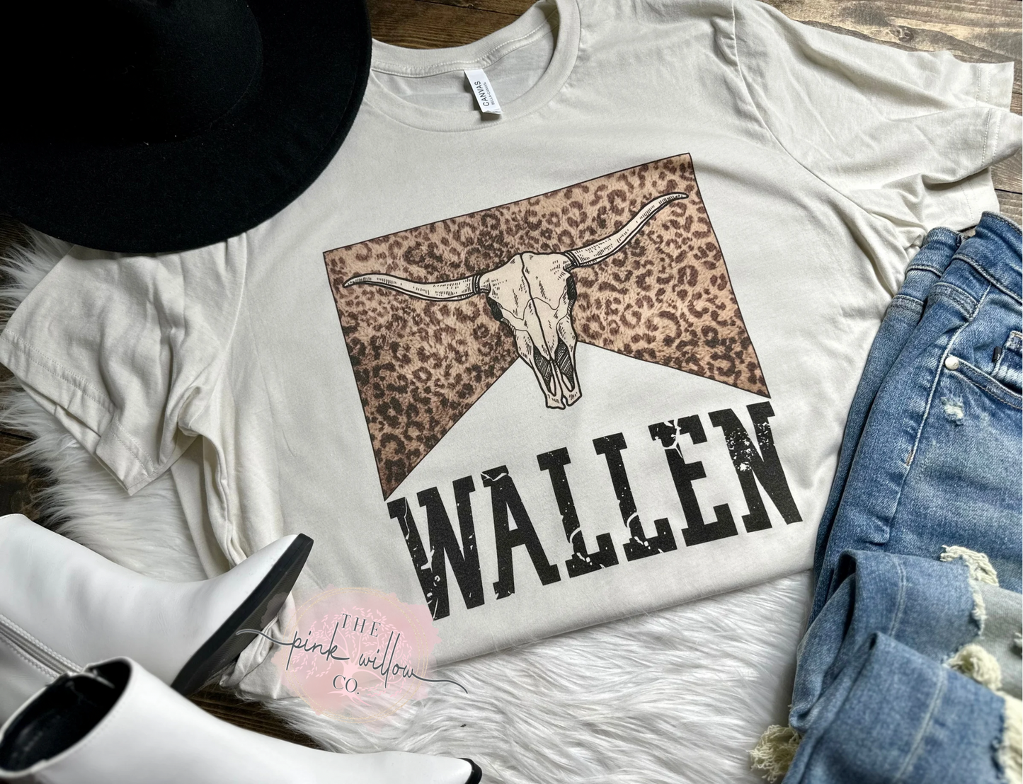 Wallen Leopard Skull Graphic Tee