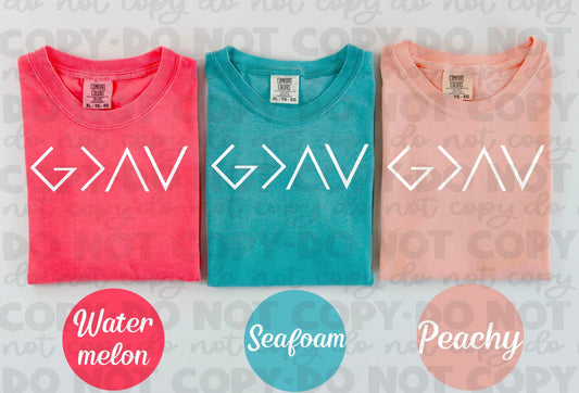 God Is Greater Than the Highs and Lows Puff Tee