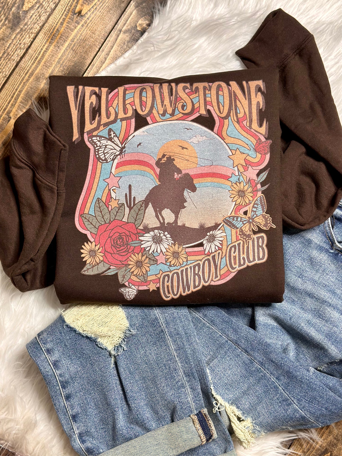 Yellowstone Cowboy Club Graphic Sweatshirt