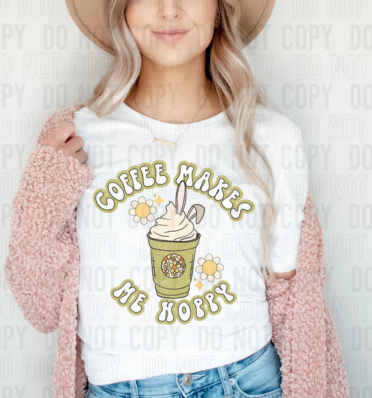 Coffee Makes Me Hoppy Graphic Tee