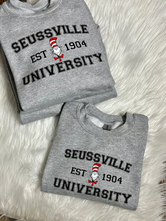 Seussville University Graphic Sweatshirt