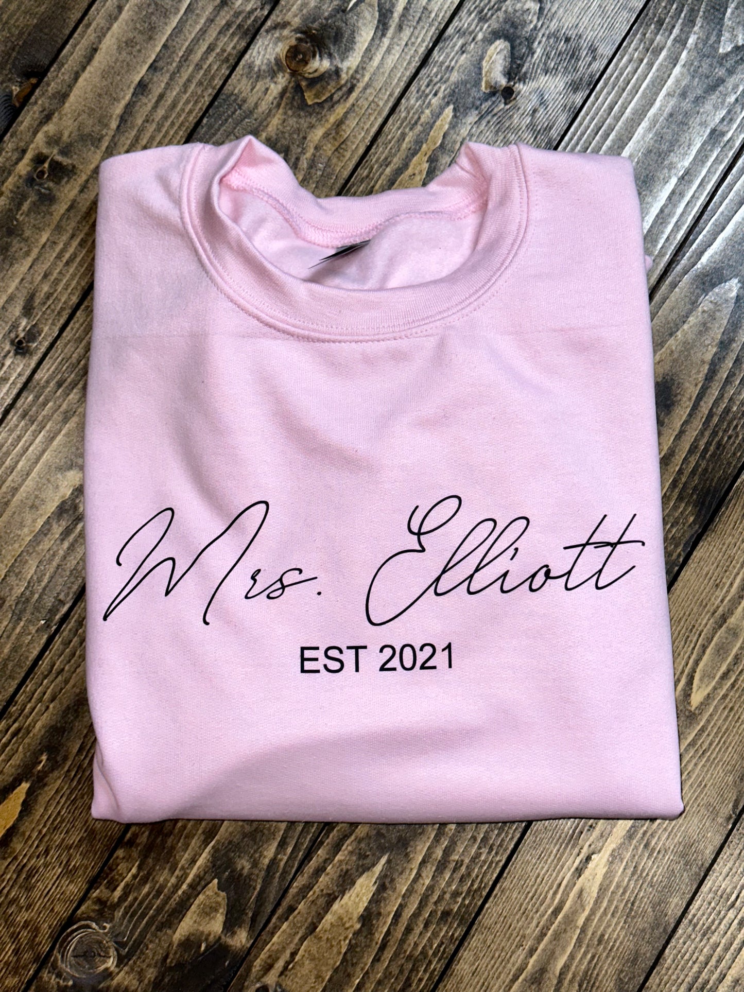 Custom Mrs Sweatshirt